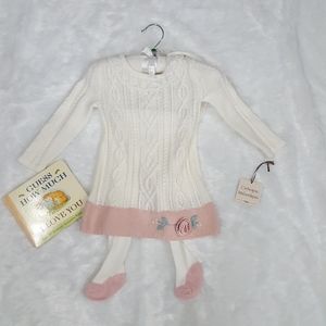 Catherine Malandrino Sweater Dress, Beret, Tights